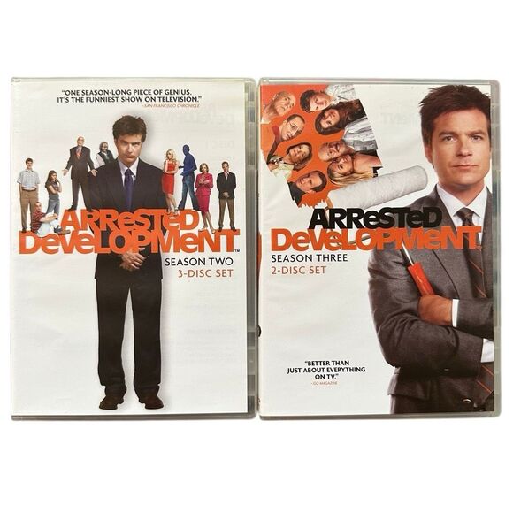 Arrested Development DVD Lot Seasons 2 & 3 Comedy TV Show Box Set (5 Discs) - Picture 1 of 13